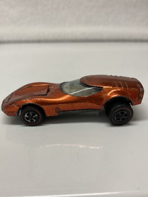 Hot Wheels Redline Torero Car 1968 Orange White Interior Made in