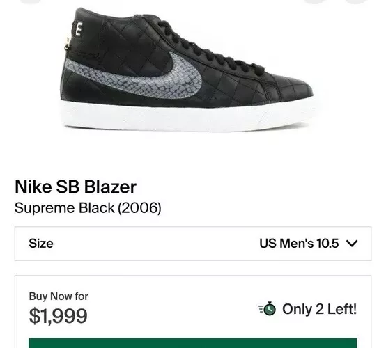 Blazer NIKE SB SUPREME TAILLE 10,5