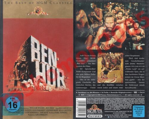 VHS BEN HUR (1959) Charlton Heston Jack Hawkins William Wyler Kult Best of MGM - Afbeelding 1 van 1