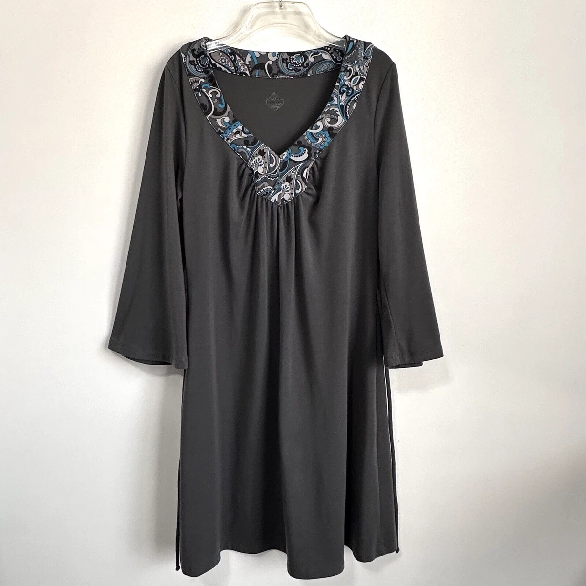 prana long sleeve dress Women's prAna Foundation Rib Long Sleeve Dress