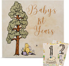 Baby Book Keepsake Memory 9.5”X8.5” Hardcover Album W/Enclosed Spiral Binding
