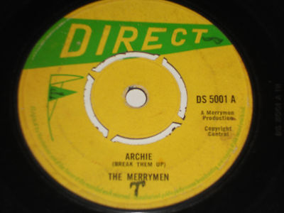 THE MERRYMEN Archie Break them Up 7'' Too Deep Too Blue DS 5001 Direct 45