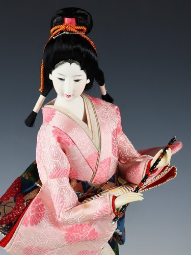 Beautiful Craft Maker Japanese Traditional Flute GEISHA Doll Oyama Product - Picture 12 of 21
