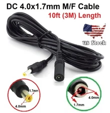 3M / 10ft DC Male-to-Female Power Extension DC 4.0x 1.7mm Connector cable