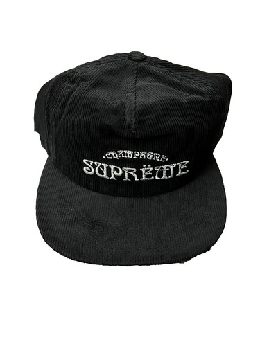 Supreme Classic Logo Crusher Hat Black S/M Used Cotton Adjustable