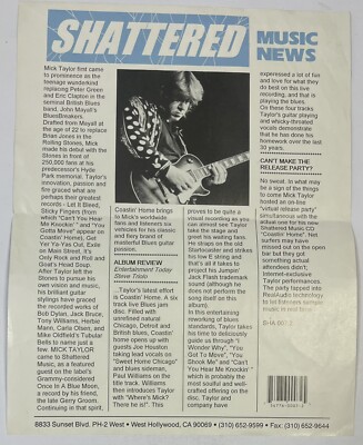 The Rolling Stones : Mick Taylor - Signed Autograph Live Album