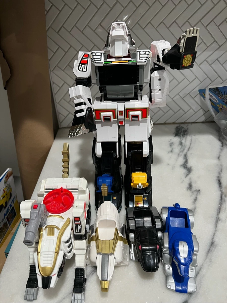 Power Rangers Mighty Morphin White Tiger Megazord Bandai Occasion