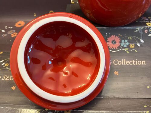 Martha Stewart Collection Ceramic Red Tomato Small Casserole Dish 10.3 oz EUC - Picture 4 of 10