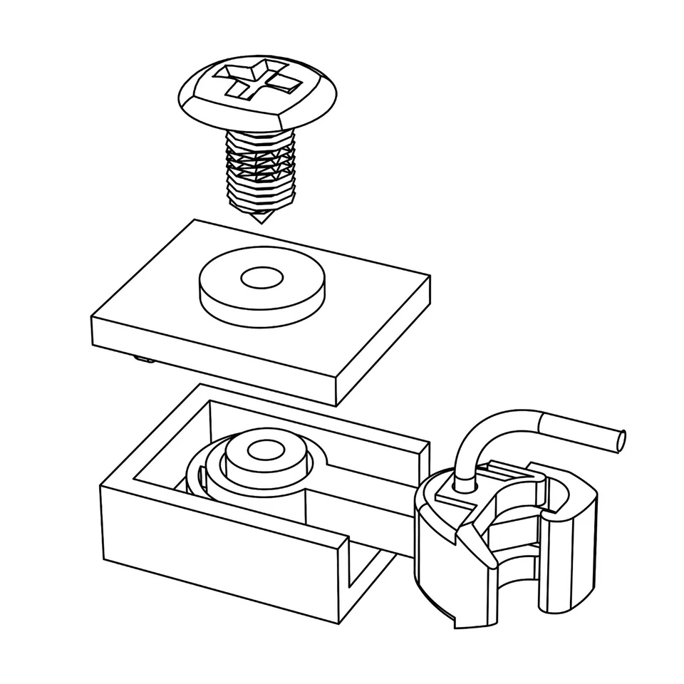 Evemodel 12pcs N Scale E-Z Mate Magnetic Knuckle Couplers with Pockets Screws - Image 2 of 4