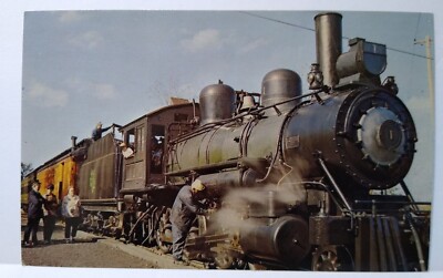 Railroad Postcard Train No 1 Mid-Continent Railway North Freedom Wisconsin Dells
