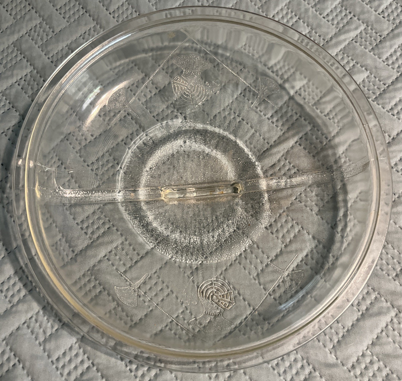 Guardian Service Cookware Round Casserole Fryer Roaster 12” With Glass Lid