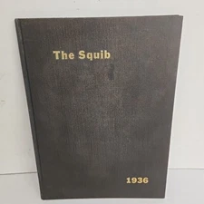 Shelbyville Indiana High School Yearbook "The Squib" 1936 RARE