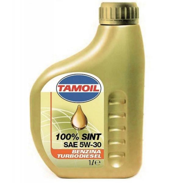 OLIO MOTORE PER AUTOVETTURE 'TAMOIL 100% SINT' 5W30 - lt. 1