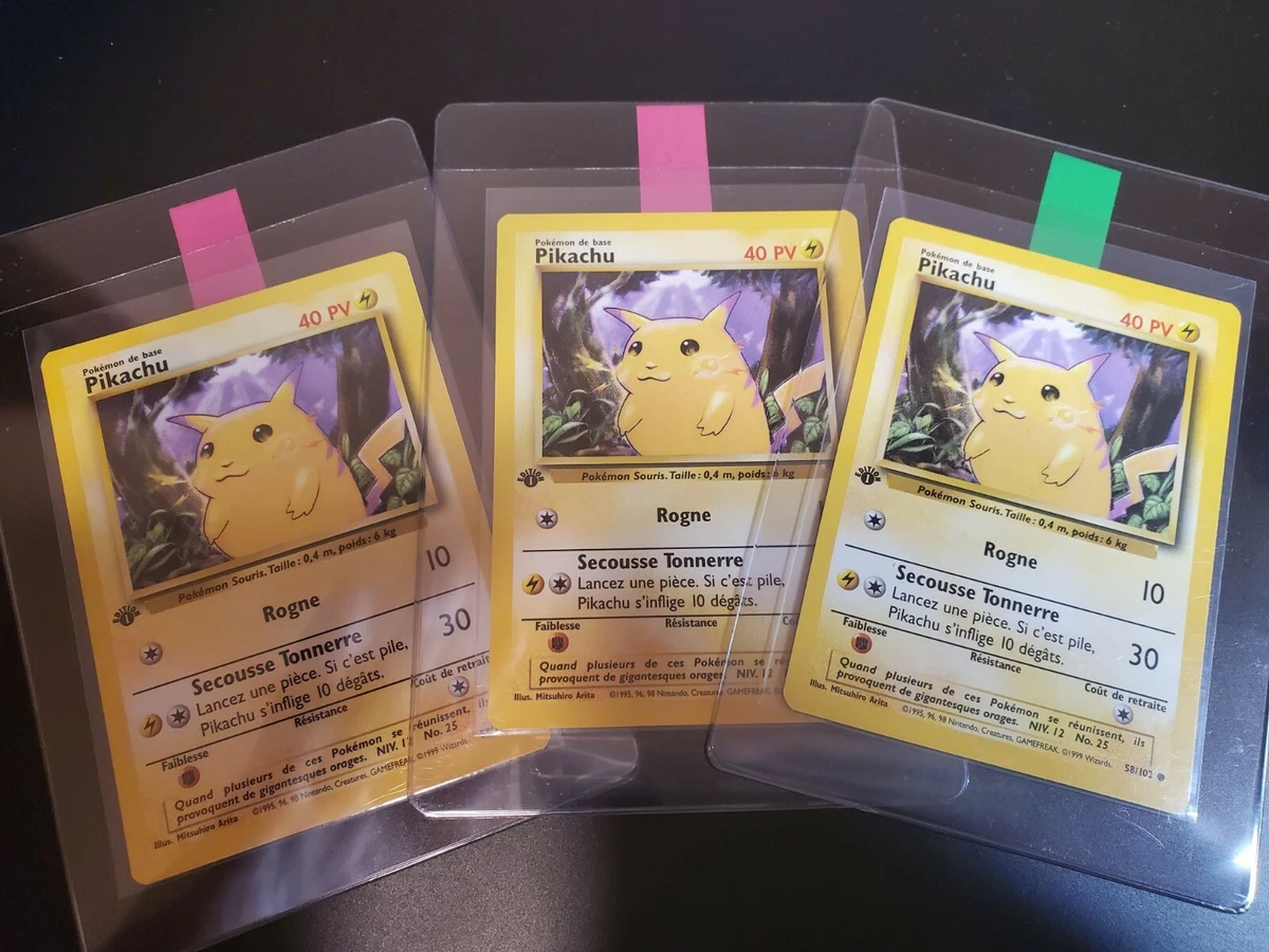 Vintage Pikachu - Base Set - 58/102 - Pokemon Card - EXC / Near