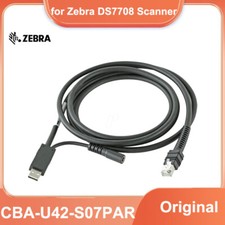 New Zebra CBA-U42-S07PAR USB Data Transfer Cable for DS7708 Barcode Scanner 7ft