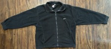 VTG 90s 80s Nike Made In USA Gray Red Tag Black Full Zip Fleece Sweater Size 2XL