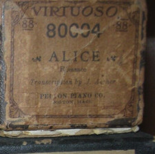 VIRTUOSO 80004 PIANO ROLL  "ALICE"