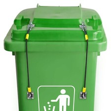 2 Pack Trash Can Locks Garbage Can Lid Lock for Animals Bears Raccoon Squirrels