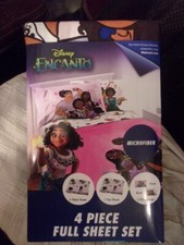 DISNEY ENCANTO FULL SIZE SHEET SET NEW/PACKAGE 1 FLAT 1 FITTED 2 PILLOW CASES