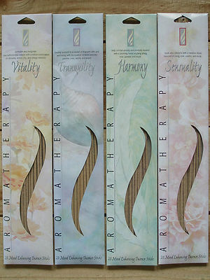 Räucherstäbchen '' Aromatherapy '', 4 Sorten, je 20 Stück 