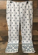 J. Jill Essential Pants Womens 12 Stretch Pull On Pockets Cottagecore Coastal