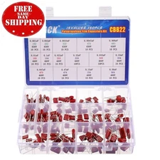 15 Values 150 Pcs Metallized Polypropylene Film DC Capacitor 400V/0.01uF ~ 0.56u