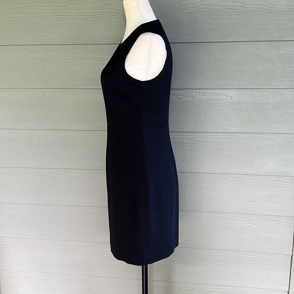 Theory Wool Blend “Taline” Sleeveless Sheath Dress View 4