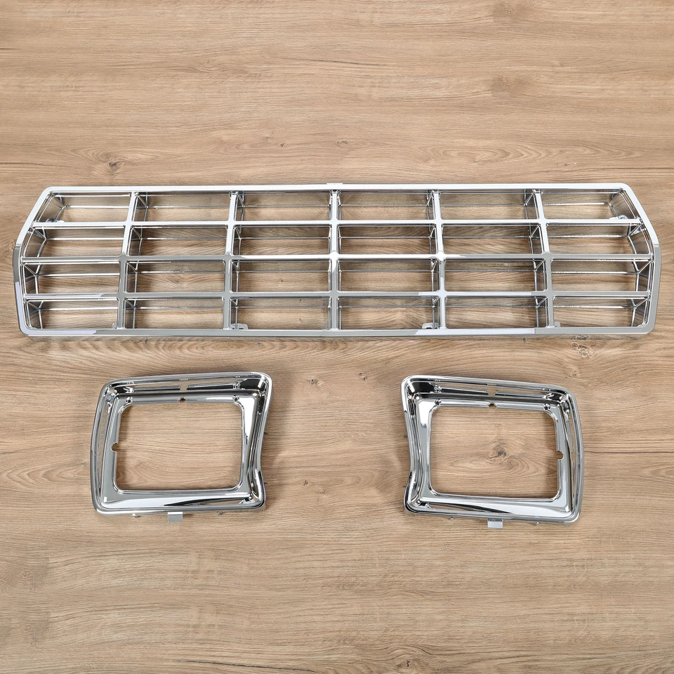Grille + Headlight Bezels For 1978-1979 Ford F-100 F-150 F-250 F-350 Bronco - Image 3 of 4