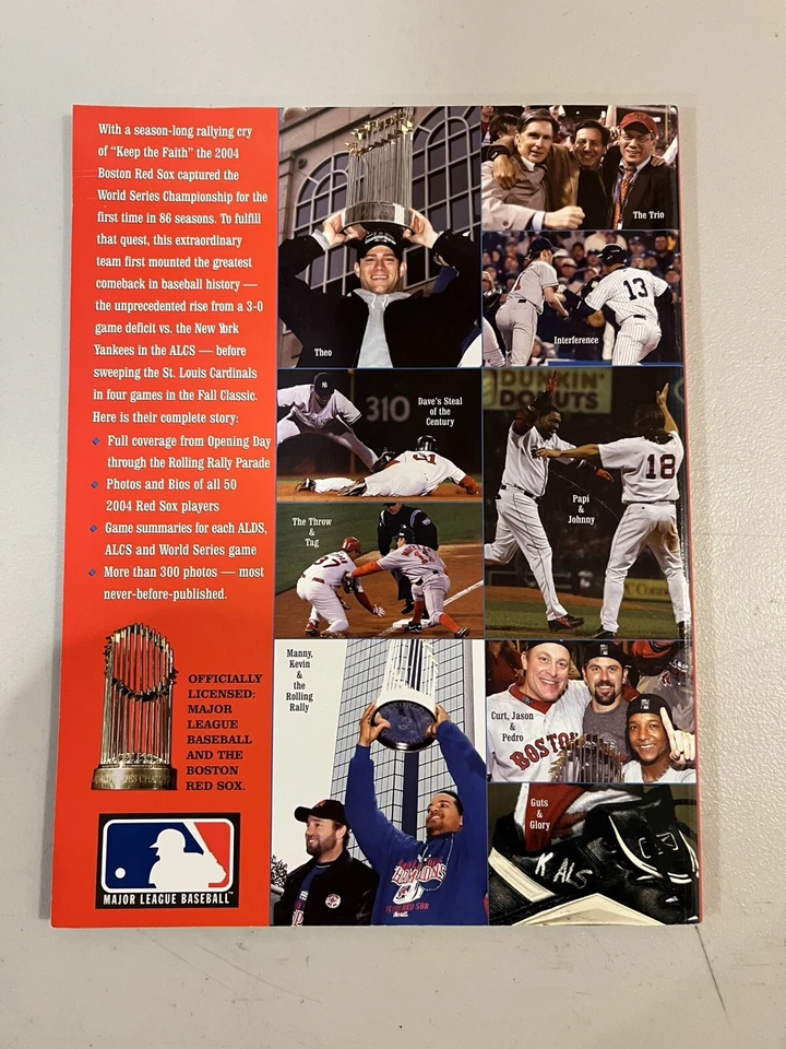 Keep The Faith Boston Red Sox 2004 World Series Champions Book Magazine FREESHIP - Image 3 of 3