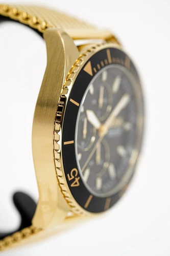 NEW GENUINE BOSS OCEAN EDISION HB 1513703 YELLOW GOLD MESH STRAP MENS WATCH - Picture 10 of 12