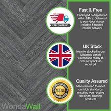 Vinyl Flooring Felt Back Textile Cushion Floor Kitchen Bathroom Lino 2m Wide