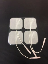 NEW 16 pcs Reusable "Pigtail" Electrode Pads 2" x 2" for Digital Tens Unit BULK