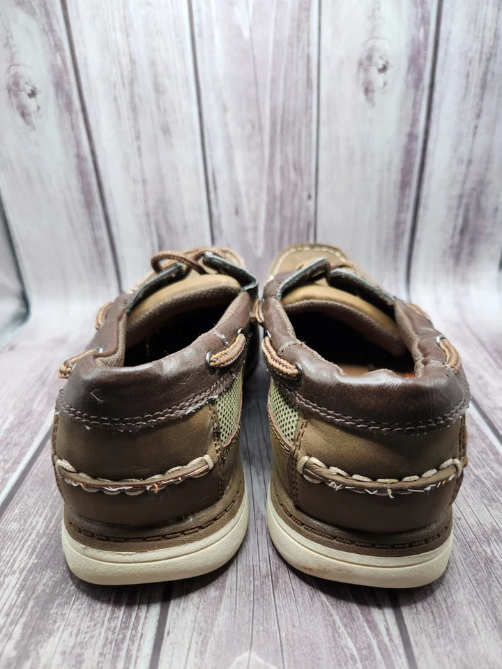 Zapatos de Barco SONOMA Marrón y Caqui Mocasines Niño Talla 4 Medianos Foto 4 de 4