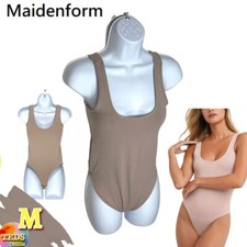 NWOT Maidenform Size M Women's M Smoothing Seamless Plunge Bodysuit DMS103