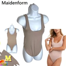 NWOT Maidenform Size M Women's M Smoothing Seamless Plunge Bodysuit DMS103