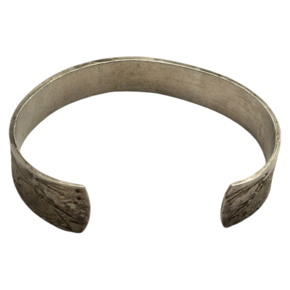 Superior Vintage Cheyenne Arapaho tribe Sterling Silver Bracelet - Image 2 of 4