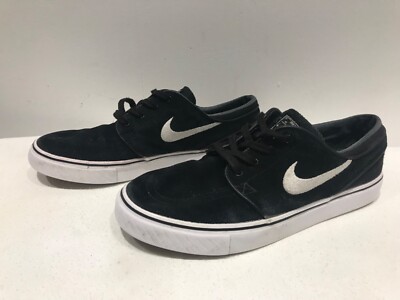 Nike SB Zoom Air Skateboardschuhe UK 6 Stefan Janoski schwarz Wildleder weiß