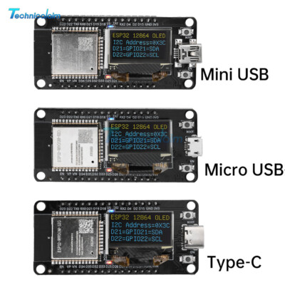 0.96'' ESP32 ESP--32D WIFI Bluetooth Development Board OLED CH340C Module