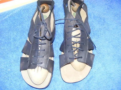 Damenschuhe Gr. 40 schwarze Sandalen zum Schnüren NEU knöchelhoch Dr. Brinkmann - Bild 1 von 4
