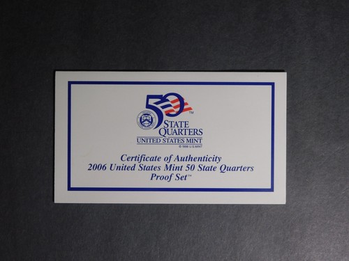 2006-S US Mint 50 States Quarters Proof Set W/Box and COA - Picture 7 of 9
