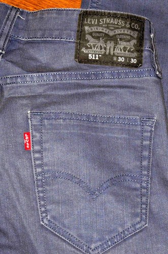 Levis 511 Slim Medio Rise Skinny Gamba Uomo Blu Grigio Jeans Taglie 29X30 |  eBay