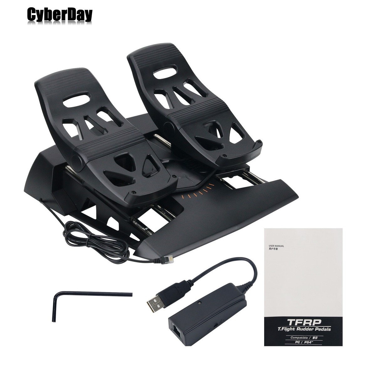 Original TFRP Flight Rudder Pedals Flight SIM Video Game for 