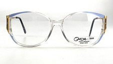 Vintage Ovadia Eyeglasses Clear Oversized Blue Gold 2005 NOS