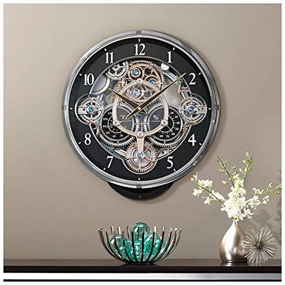 Rhythm Clocks "Gadget" Magic Motion Clock, Black - Image 3 of 4