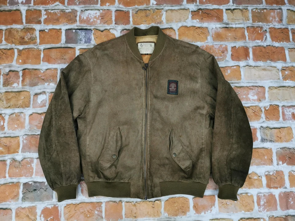 Chevignon Vintage Chaqueta de Cuero Exclusivo! Gamuza Informal Gr: XXL Punta Top - Imagen 4 de 4