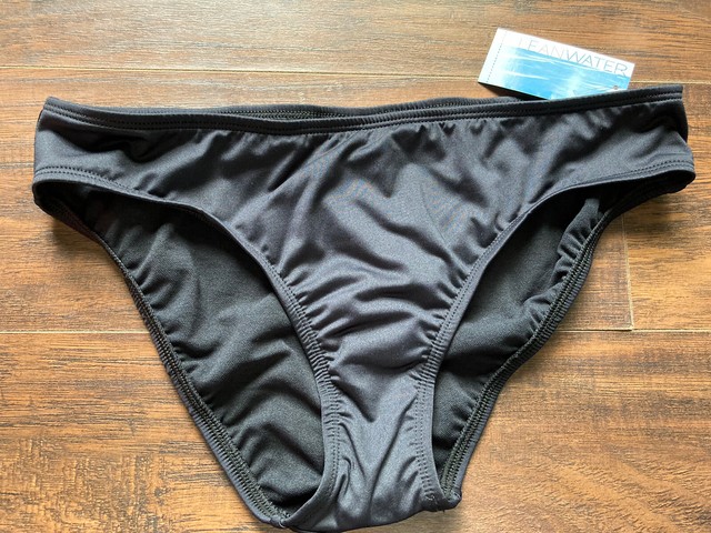 B79 Clean Water Women's Black Bikini Full Coverage Swim Bottom Medium for sale online | eBay