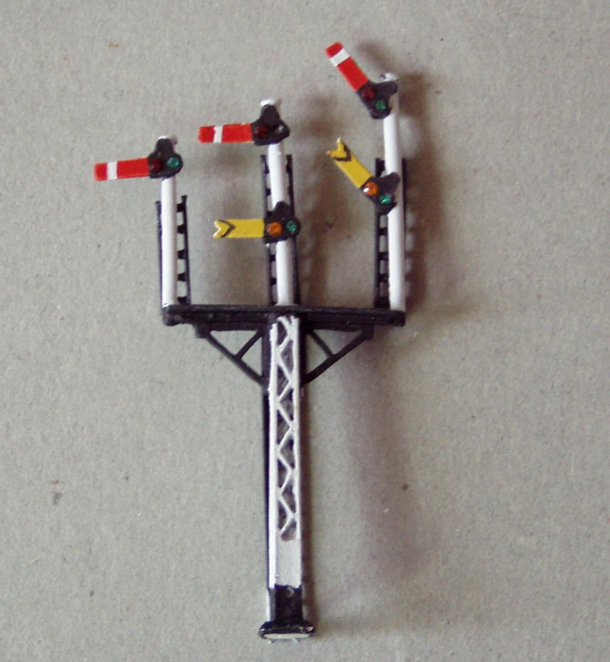 P&D Marsh N Gauge N Scale X325 LMS triple arm signal PAINTED & finished