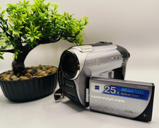 Sony Handycam DCR-DVD306E Handheld DVD Camcorder Silver Tested CHARGER 345