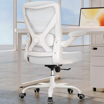 White Office Chair for Big and Tall People - 400lbs Wide Seat Computer Desk C...