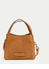 American Leather Co. Auburn Mini Leather Women's Crossbody, Suede Crossbody NEW